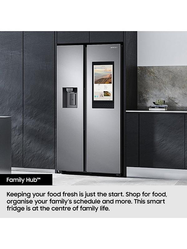 Samsung Series 8 On-device Bixby RS80F66KBFEU Wifi Connected Plumbed Total No Frost American Fridge Freezer - Black - B Rated - Image 3